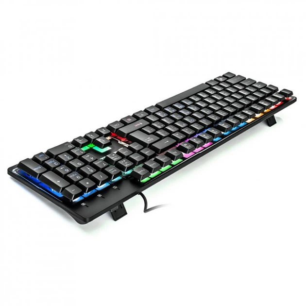 Клавіатура REAL-EL 7011 Comfort Backlit Black - зображення 6