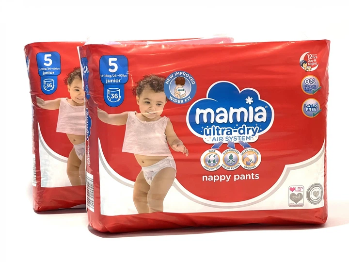 Підгузки-трусики Mamia Розмір 5, 12-18 кг, 72 шт - Фото 1 Підгузки-трусики Mamia Розмір 5, 12-18 кг, 72 шт - зображення 1