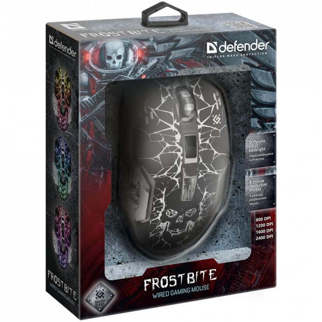 Мышка Defender FrostBite GM-043 USB Black (52043) - изображение 4