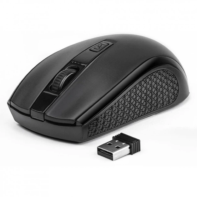 Мышка REAL-EL RM-308 Wireless Black - Фото 1 Мышка REAL-EL RM-308 Wireless Black - изображение 1