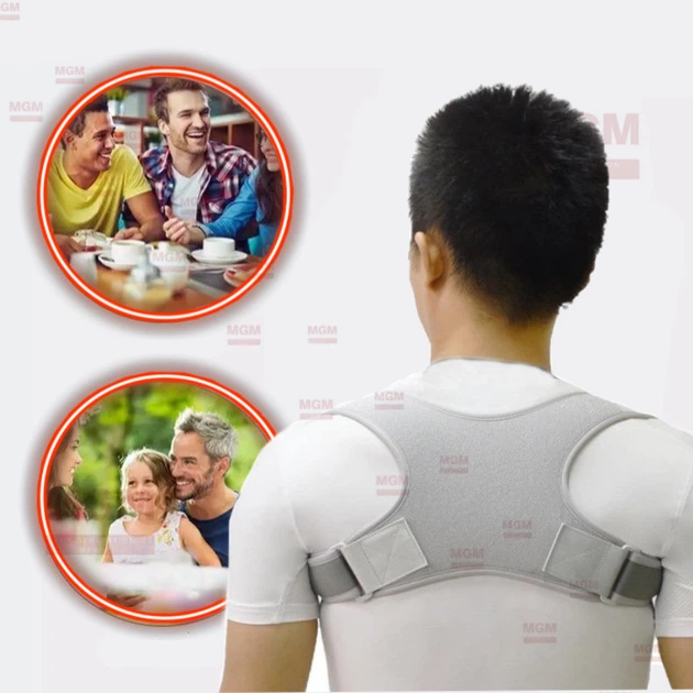 Корсет для корректировки и выравнивания осанки, спины POSTURE CORRECTOR размер регулировка на липучках, корректор осанки для улучшения позвоночника Унисекс - зображення 6