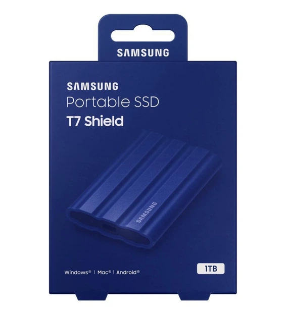 Внешний накопитель SSD Samsung T7 1TB Shield Blue (MU-PE1T0R) NEW 2023 ...