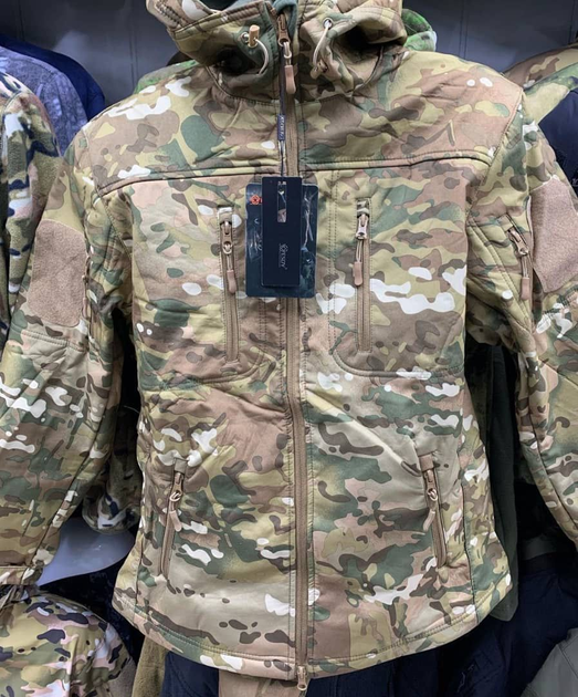 Тактична куртка на флісі SOFT SHEL мультикам M - зображення 2