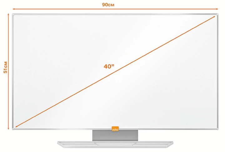 Доска магнитно-маркерная Nobo Nano Clean 40" 890X500ММ - Фото 2 Доска магнитно-маркерная Nobo Nano Clean 40" 890X500ММ - изображение 2
