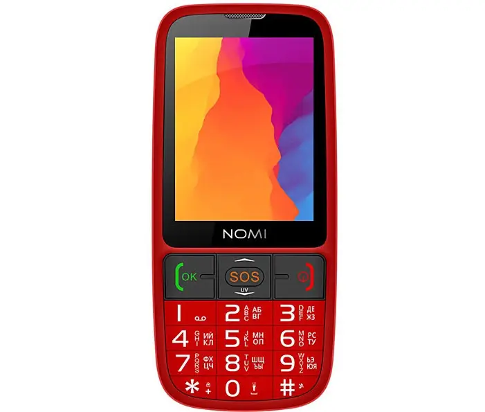 Мобільний телефон Nomi i281+ Red - Фото 1 Мобільний телефон Nomi i281+ Red - зображення 1