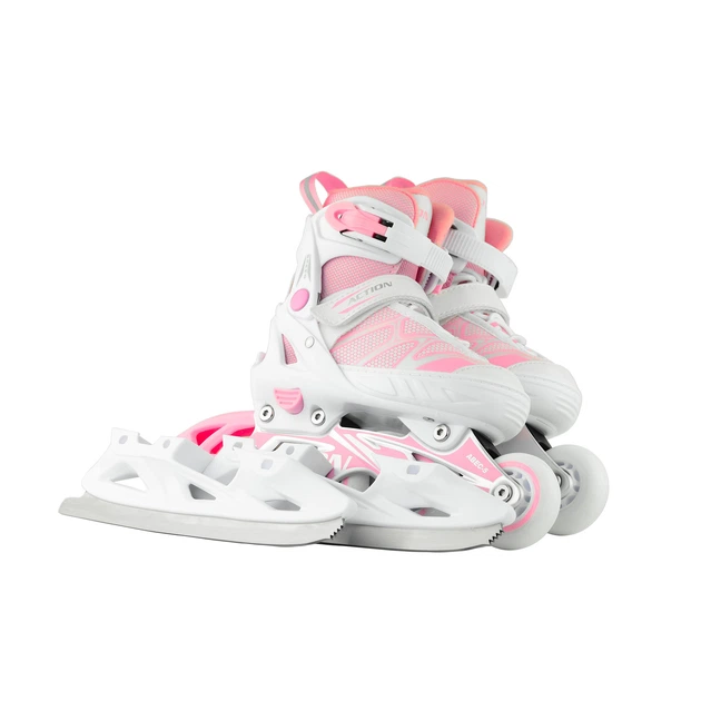 Роликовые коньки Action 2 в 1 Riply/Pink/29-32 - изображение 9