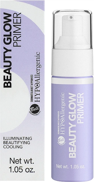 База під макіяж з ефектом хайлайтера - Bell Hypo Allergenic Beauty Glow Primer 30ml (633159-7581) - Фото 2 База під макіяж з ефектом хайлайтера - Bell Hypo Allergenic Beauty Glow Primer 30ml (633159-7581) - изображение 2