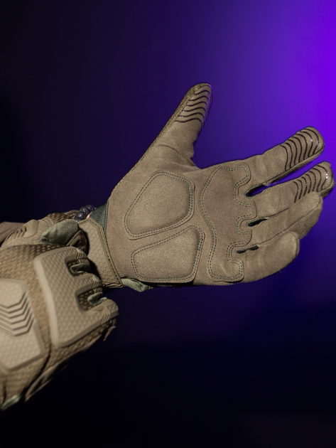 Тактические перчатки BEZET 6262 M Хаки (2000093212241) - изображение 2
