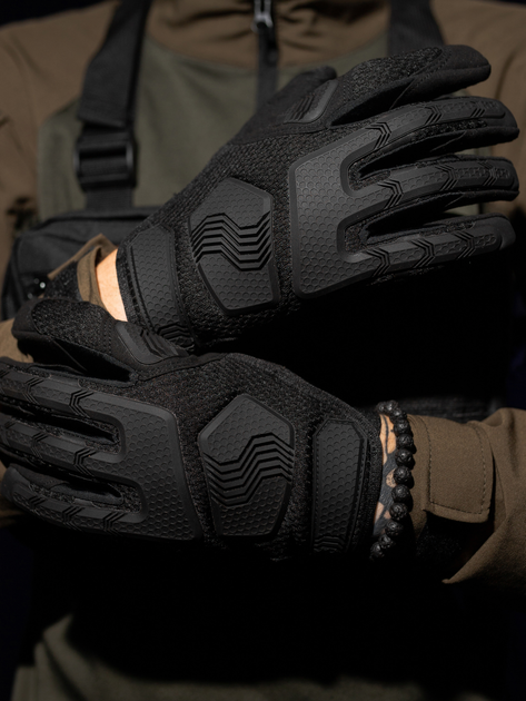 Тактические перчатки BEZET 6254 XL Черные (2000093212203) - изображение 1