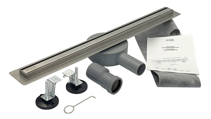 Душевой трап из нержавеющей стали щелевой DESIRE Gusto (600 мм х 70 мм ...