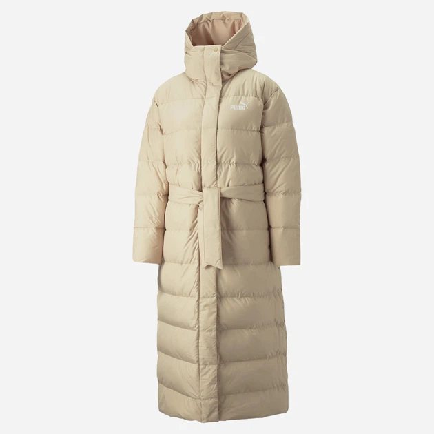 Пуховик зимний длинный женский Puma Long Down Coat 84935867 L Бежевый (4064537656068) - Фото 6 Пуховик зимний длинный женский Puma Long Down Coat 84935867 L Бежевый (4064537656068) - изображение 6