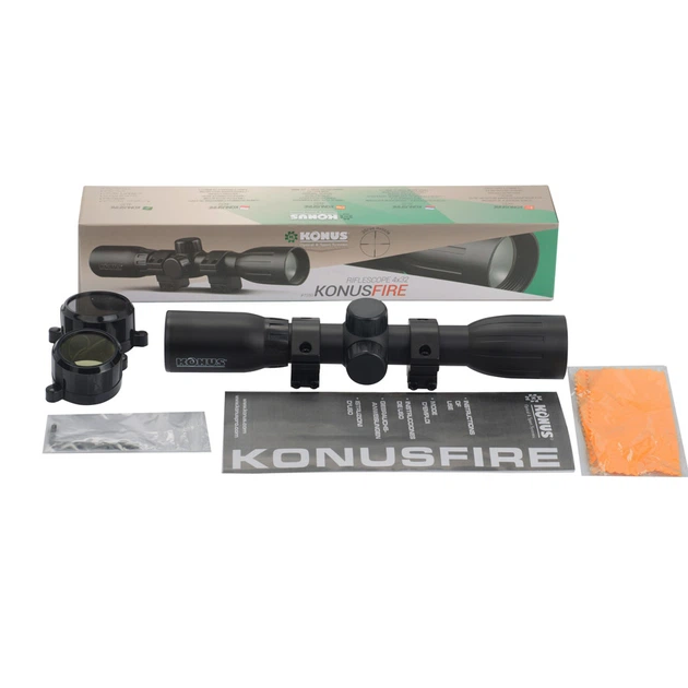 Оптичний приціл KONUS KONUSFIRE 4x32 30/30 (з кільцями) - зображення 4