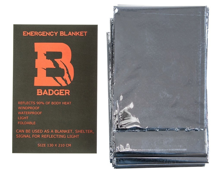 Термоодеяло - Фольга NRC Badger Outdoor Emergency Blanket - изображение 1