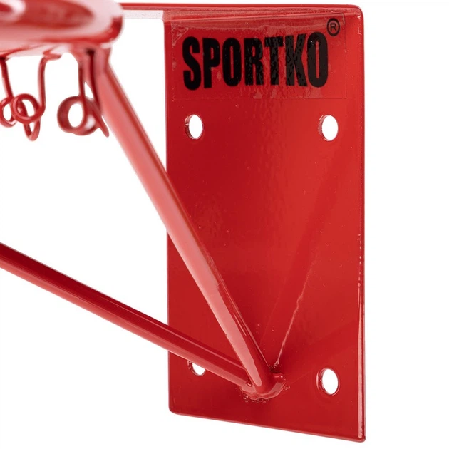 Кольцо баскетбольное корзина баскетбольная №6 d-40 см Металл Sportko красный KB-40 - изображение 5
