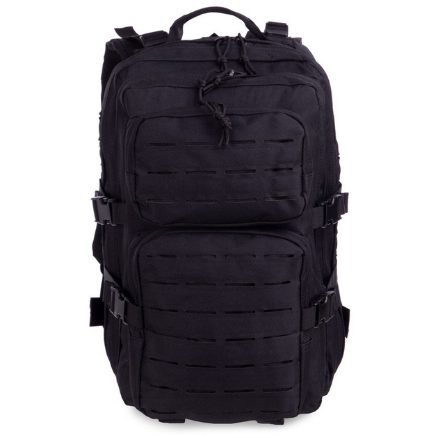 Военный тактический рюкзак штурмовой SILVER KNIGHT 25 л Размер 43 x 25 x 14 см Оксфорд Черный (LK2021) - изображение 2
