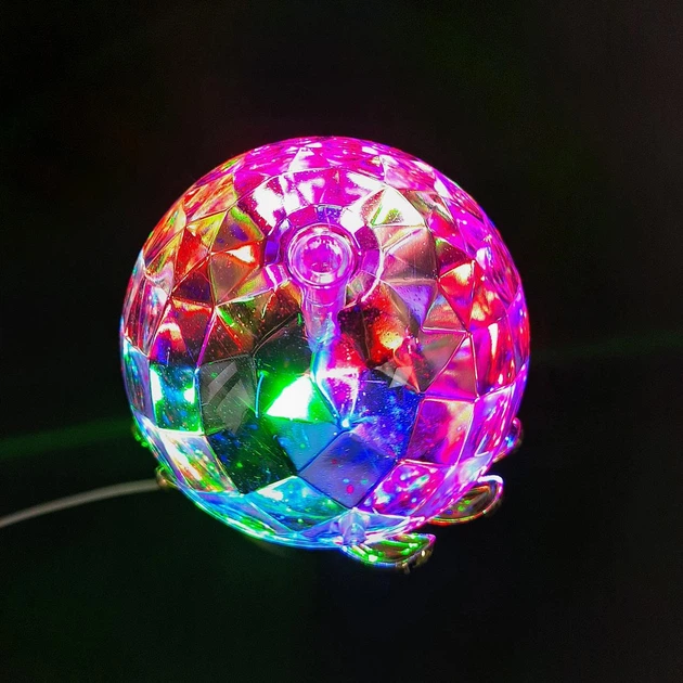 Светодиодный диско шар с подставкой рука для дома ZEPMA LED Fullcolor Rotating Lamp Золотой (XXX168) Б/У - изображение 3