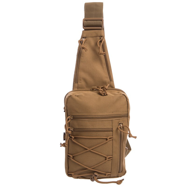 Тактический рюкзак с одной лямкой SILVER KNIGHT Сумка слинг Полиэстер Хаки (YQS-13) - изображение 2