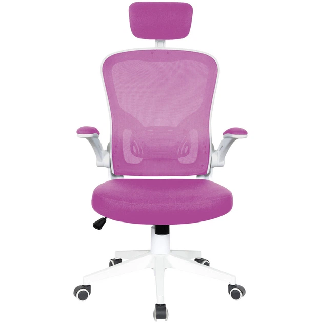 Крісло офісне комп'ютерне до 120кг Німеччина Рожевий - Білий TR891 - Фото 5 Крісло офісне комп'ютерне до 120кг Німеччина Рожевий - Білий TR891 - зображення 5