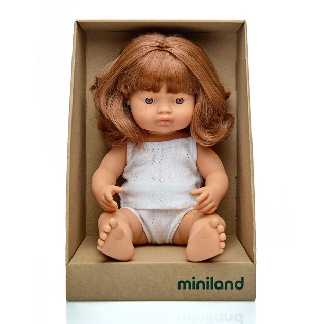 Кукла-пупс Miniland рыжая девочка 38 см - Фото 6 Кукла-пупс Miniland рыжая девочка 38 см - изображение 6