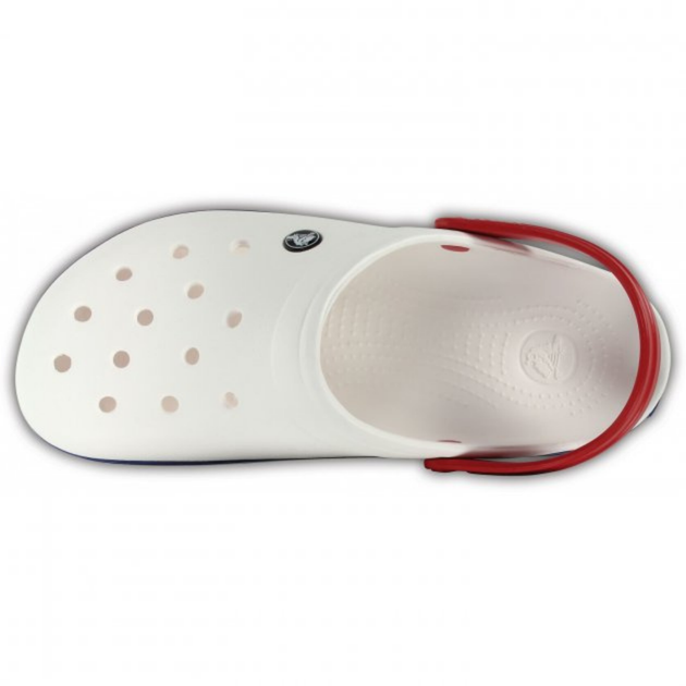 Сабо Crocs Crocband Clog 38 р 24.3-24.8 см Белые с синим 11016-11I-M6/W8 White/Blue - изображение 4