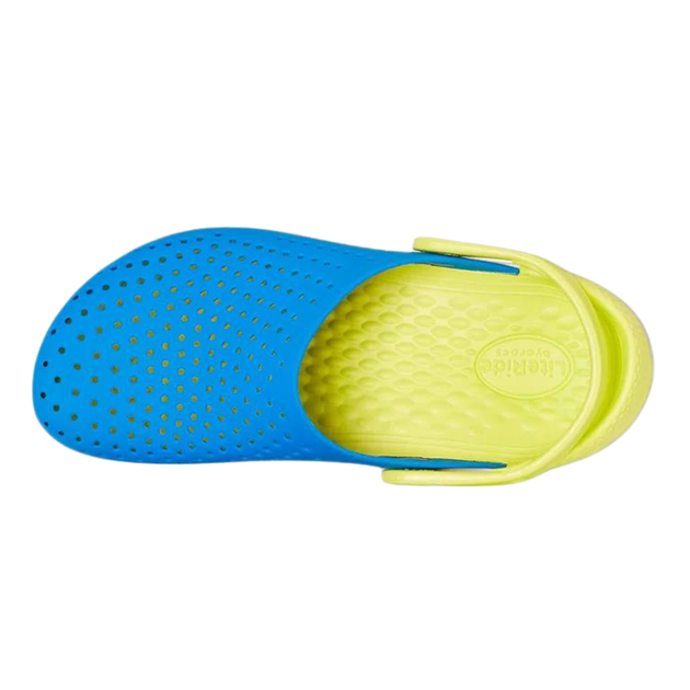 Сабо Crocs Literide Kids Clog 29 р 17.5-18.3 см Детские Желто синие 205964-4KF-C12 Bright Cobalt/Citrus - изображение 4