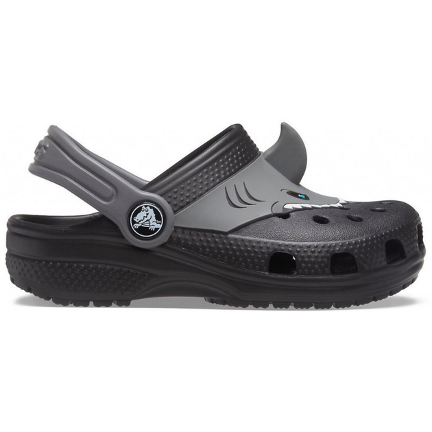 Сабо Crocs Classic I AM Shark Kids clog 33 р 20.1-21.8 см Дитячі Чорні з акулою 207072-001-J2 Black - зображення 3