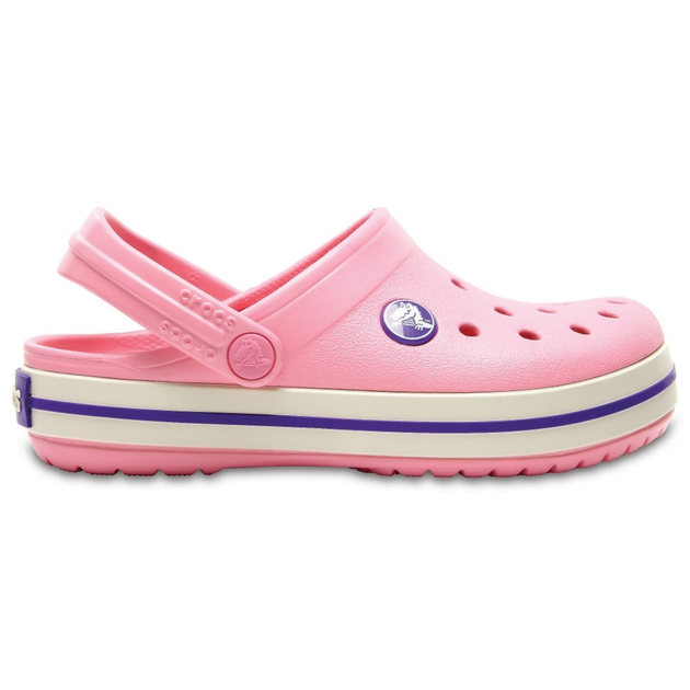Сабо Crocs Crocband Kids Clog 31-32 р 19.2-20.0 см Детские розовые с пионом 204537-J1 Peony Pink/Stucco - изображение 3