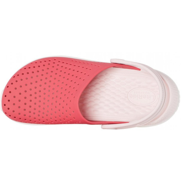 Сабо Crocs Literide Kids Clog 33 р 20.1-20.8 см Детские Светло красные 205964-6EW-J2 Poppy/White - изображение 4
