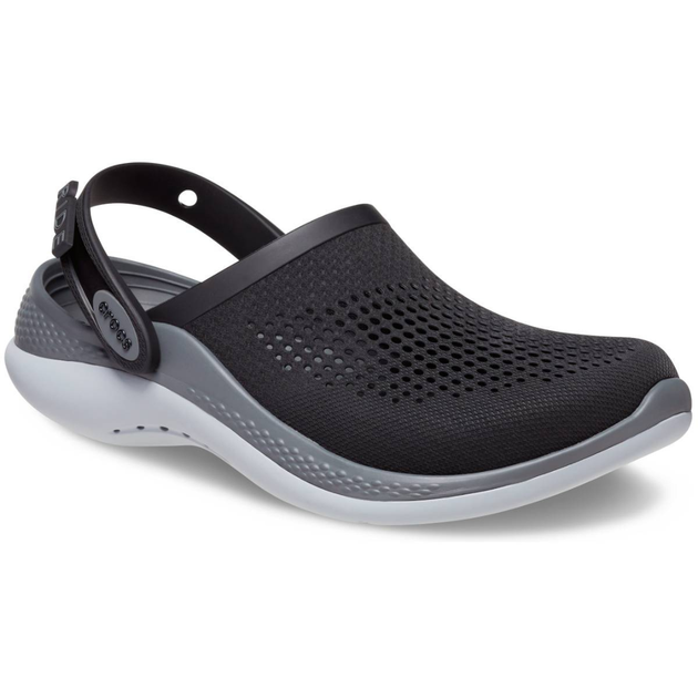 Сабо Crocs LiteRide 360 Clog 37 р 23.2-24 см Черные с серым 206708-M5/W7 Light Black/Slate Grey - изображение 2