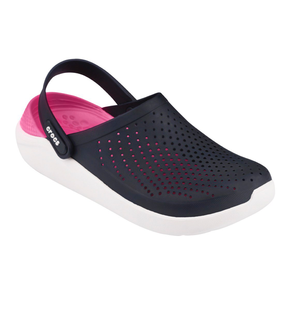 Сабо Crocs LiteRide Clog 42 р 27-27.5 см Темно-сині з рожевим 204592-M9/W11 Navy/Pink - зображення 2