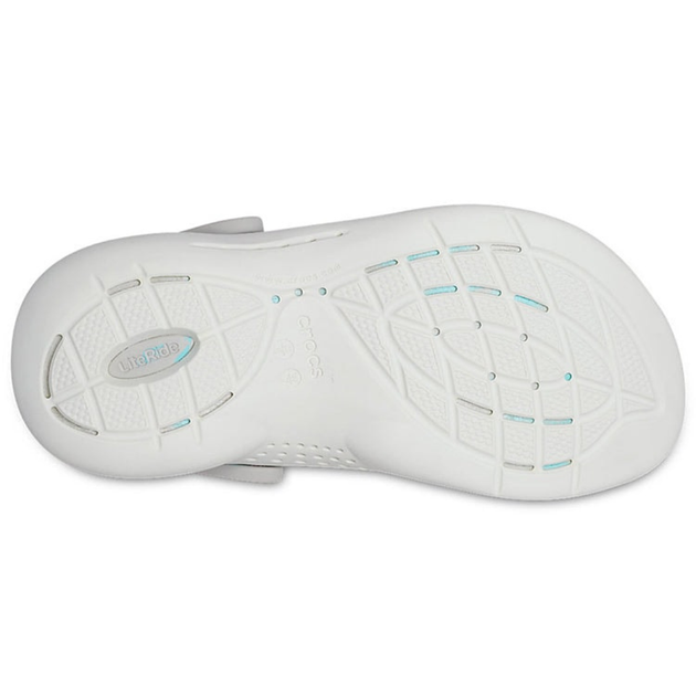 Сабо Crocs LiteRide 360 Clog 37 р 23.2-24 см Светло серые с принтом 206708-M5/W7 Pearl White/Multi - изображение 6