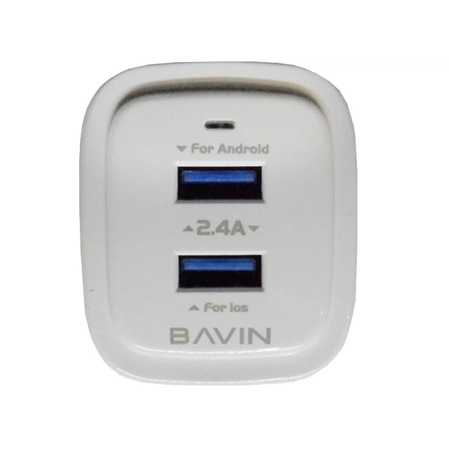 Сетевое зарядное устройство Bavin PC-386Y с кабелем USB-micro USB многофункциональное - изображение 2