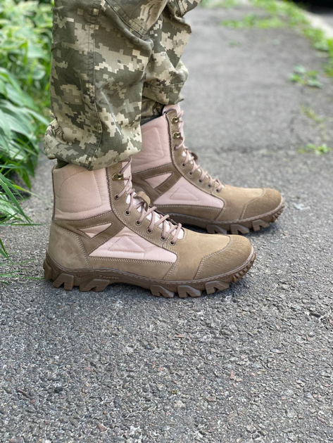 Берцы мужские тактические ShoesBand Песочные Натуральный сверхпрочный нубук 45 (29,5 см) (S84151) - изображение 1