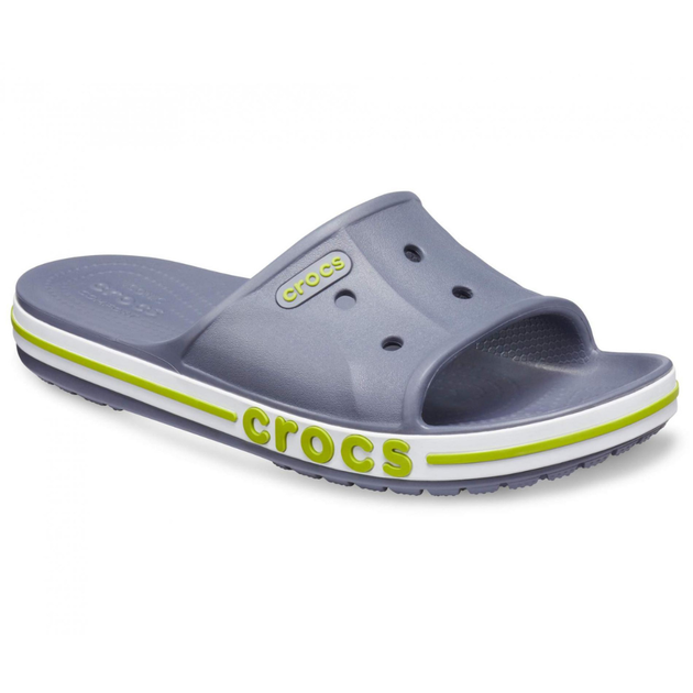 Шлепанцы Crocs Bayaband Slide 40-41 р 25.8-26.7 см Cерые с зеленым 205392-M8/W10 Charcoal - изображение 2
