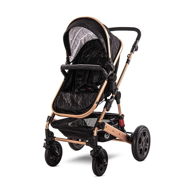 Детская коляска Lorelli Lora set Luxe Black - Фото 4 Детская коляска Lorelli Lora set Luxe Black - изображение 4
