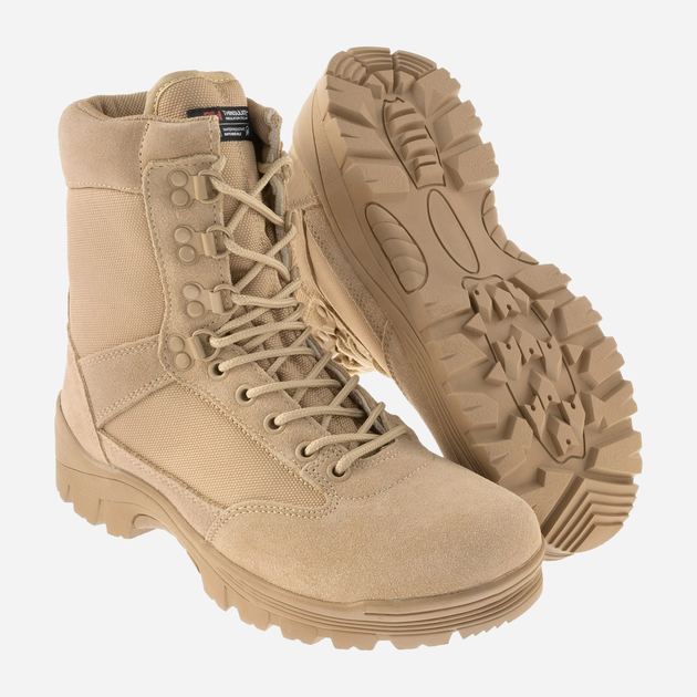 Чоловічі тактичні черевики MIL-TEC Sturm Tactical Boots with YKK Zipper 12822104-410 44 (11) 30 см Khaki (2000980569229) - зображення 2