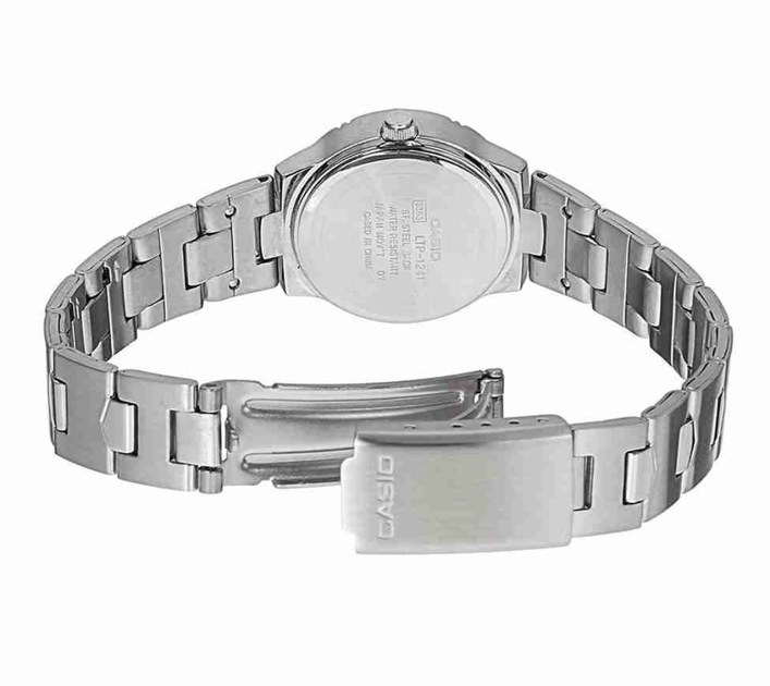 Жіночий годинник Casio LTP-1241D-1ADF Стильний Чорний з сріблястим - зображення 4