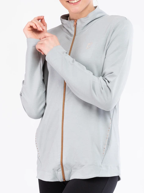 Спортивна кофта жіноча Champion 110397-ES019 S Сіра (8052785132881) - зображення 3