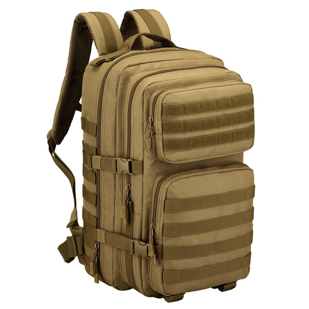 Рюкзак тактичний військовий штурмовий Protector plus S458 45л із системою Molle coyote brown - зображення 1