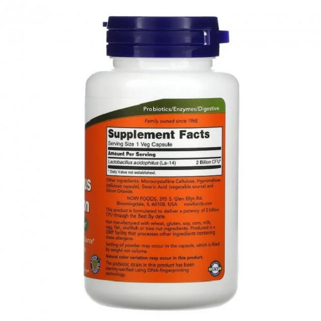 Пробиотик NOW Foods Acidophilus Two Billion 100 Caps – фото, отзывы ...