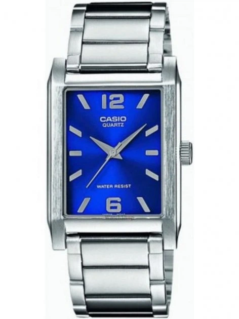 Мужские Наручные часы Casio MTP-1235D-2AEF Синие с серебристым