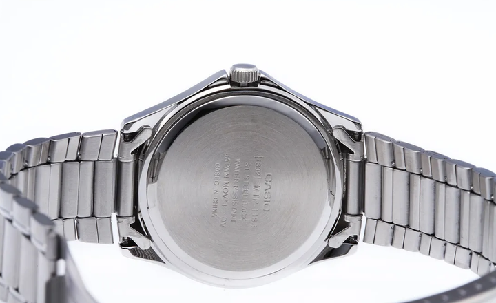 Наручные прочные часы Casio MTP-1183A-7BDF Серебристые/стальные с белым - изображение 6