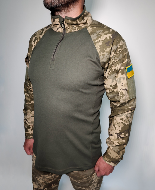 Тактична сорочка UBACS LeRoy колір - піксель-олива (50) - зображення 1