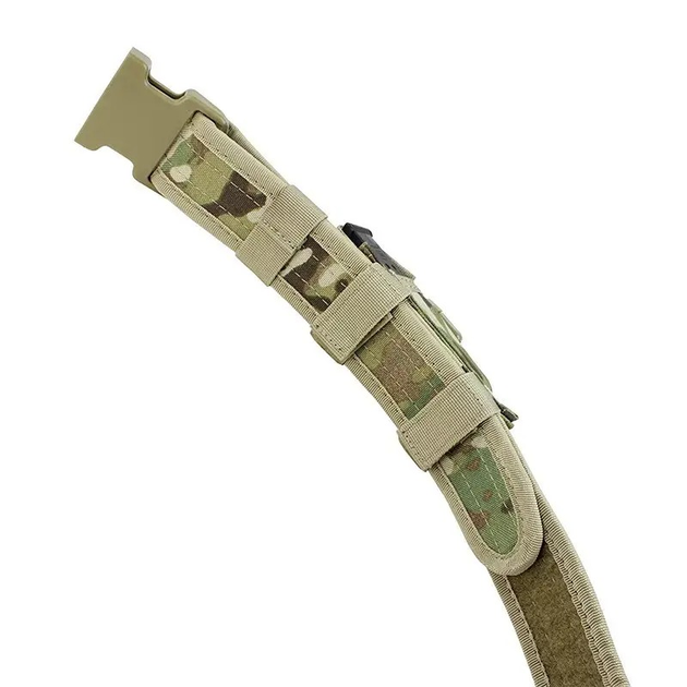 Ремінь військовий тактичний з навісом під пістолетний магазин Ager TL1 Мультикам - зображення 2