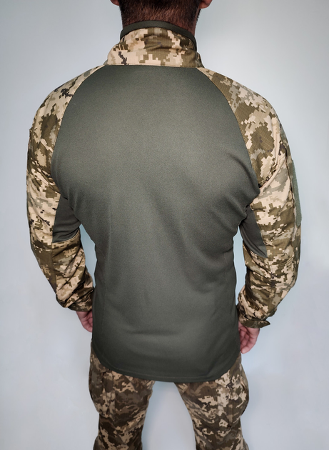 Тактическая рубашка UBACS LeRoy цвет - пиксель-олива (58) - изображение 2