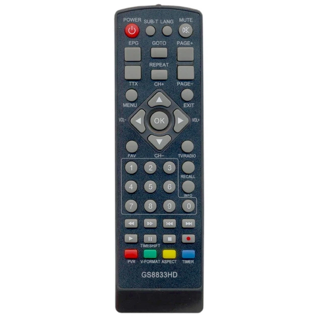 Пульт сучасний для DVB-T2 GOLDSTAR GS8833HD - Фото 1 Пульт сучасний для DVB-T2 GOLDSTAR GS8833HD - зображення 1