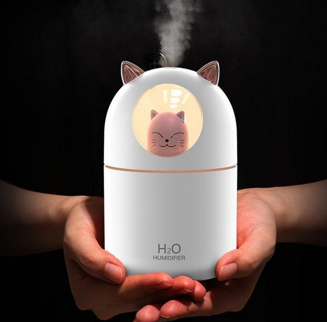 Увлажнитель воздуха Humidifier H2O Cat USB с котиком на 300мл - изображение 3