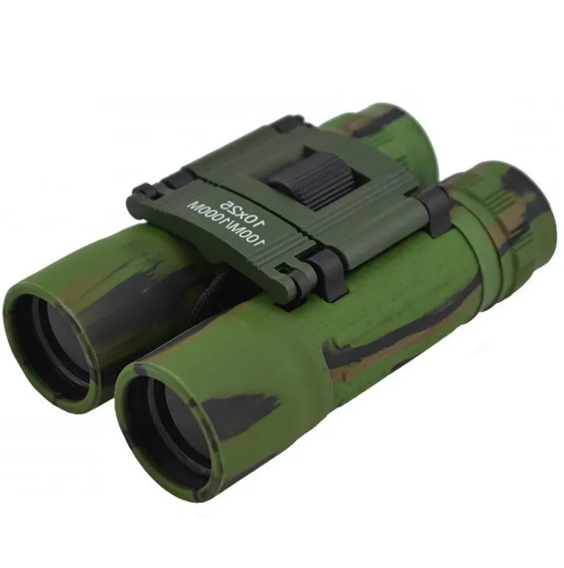 Бинокль Bushnell M100-10x25 компактный, складной, влагозащищенный, противоударный Camouflage - изображение 7