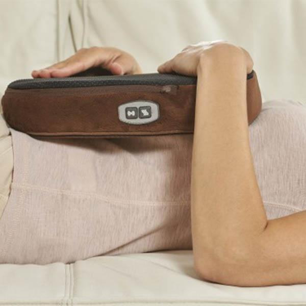 Електрична грілка з масажером для ніг 2в1 E-Warmer Massager Insoles Pad електрогрілка-масажер ступнів, подушка, що відстібається Коричневий - зображення 8