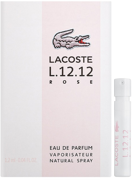 Акція на Пробник Парфумована вода для жінок Lacoste L.12.12 Eau De Parfum Rose 1.2 мл (3614228836180/3386460150026) від Rozetka